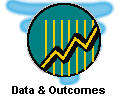 data and outcomes icon