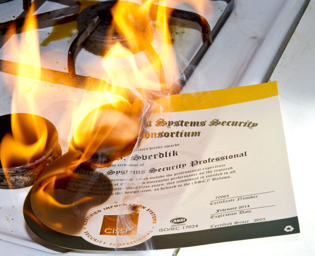 Burning CISSP Cert